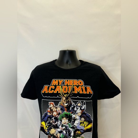 My Hero Academia Black Character Tee - Orange Logo - Picture 5 of 6